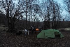 Gipsy Camp im tiefen Wald. Irgendwo bei Rijeka, Kroatien.