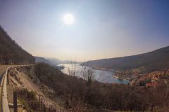 The quest for the perfect bend has begun. Coast Road between Rijeka and Zadar, Croatia.