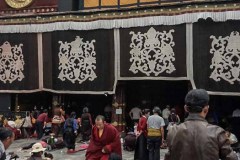 Jokhang Temple, praying Tibetans, Lhasa