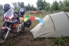 First camping in China near Lijiang, Yunnan