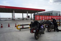 Locked up gas station somwhere in Xinjiang