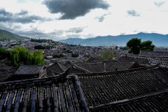 View over the roofs of old town of Lijiang, Yunan