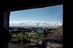 The Pamir from the north side outside Sary Tash, what a view!