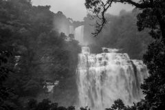 The mighty waterfall near the camp