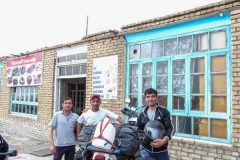 Making Friends while waiting for Fuel outside Bukhara